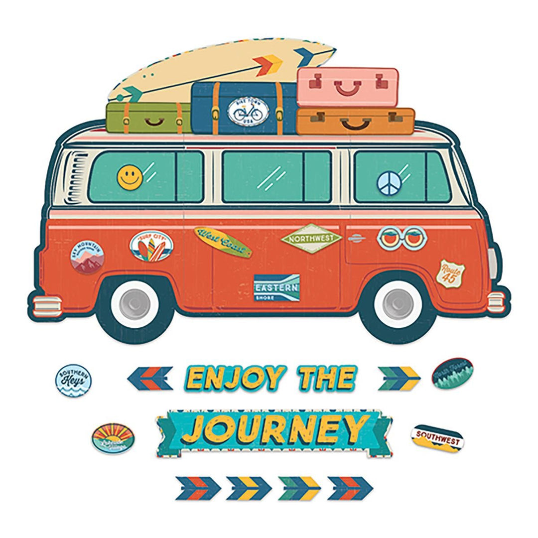 Adventurer Enjoy the Journey Giant Van Bulletin Board Set-Bulletin Board Sets-Tools 4 Teaching-Classroom Decor and More