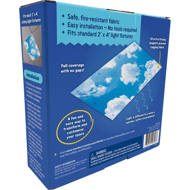 Clouds Calming Covers Ceiling Light Filters-Sensory-Tools 4 Teaching-Classroom Decor and More