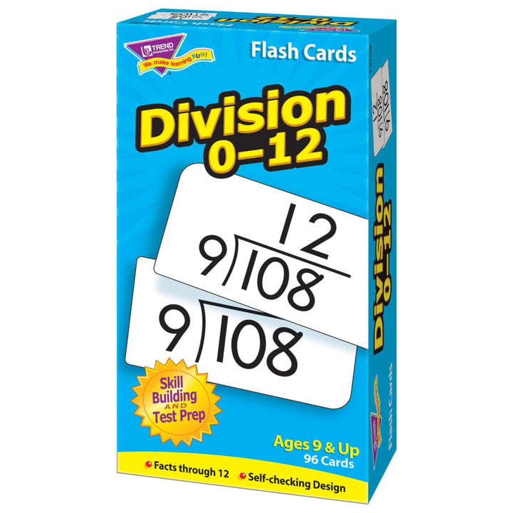Division 0-12 Skill Drill Flash Cards-Flashcards-Tools 4 Teaching-Classroom Decor and More