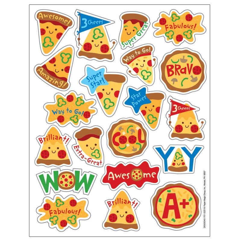 Pizza Scented Stickers (Pack of 80)-Stickers-Tools 4 Teaching-Classroom Decor and More