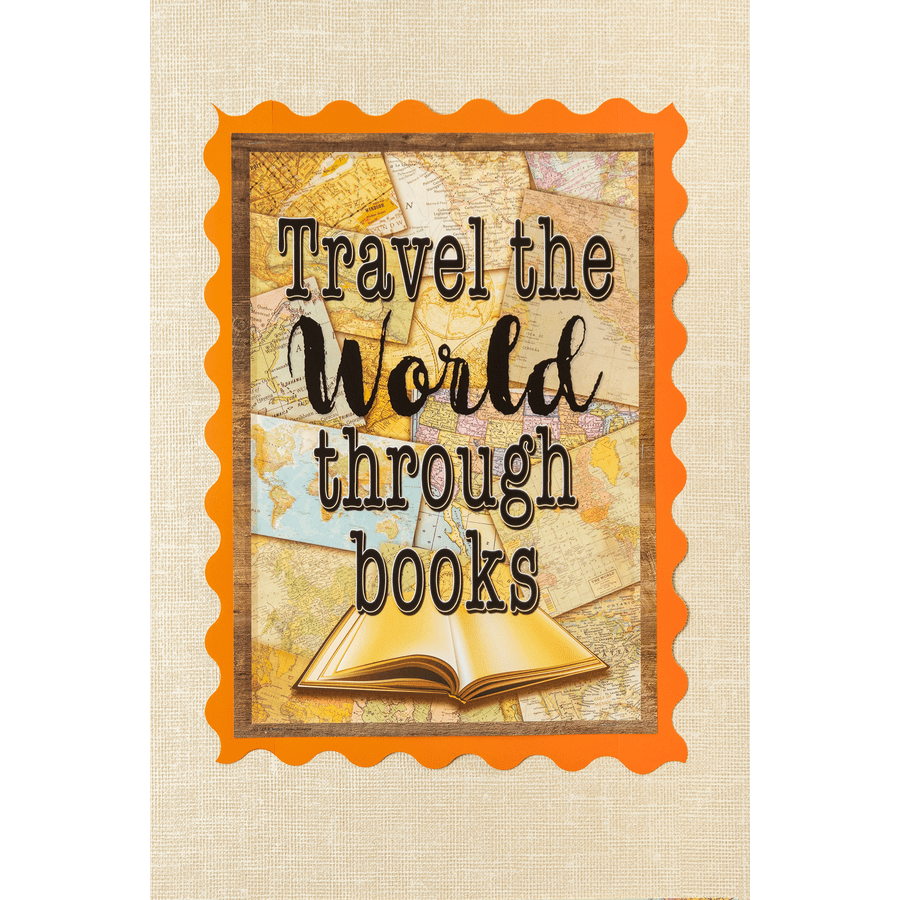 Travel the World Through Books Positive Poster-Posters-Tools 4 Teaching-Classroom Decor and More
