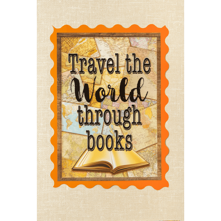 Travel the World Through Books Positive Poster-Posters-Tools 4 Teaching-Classroom Decor and More