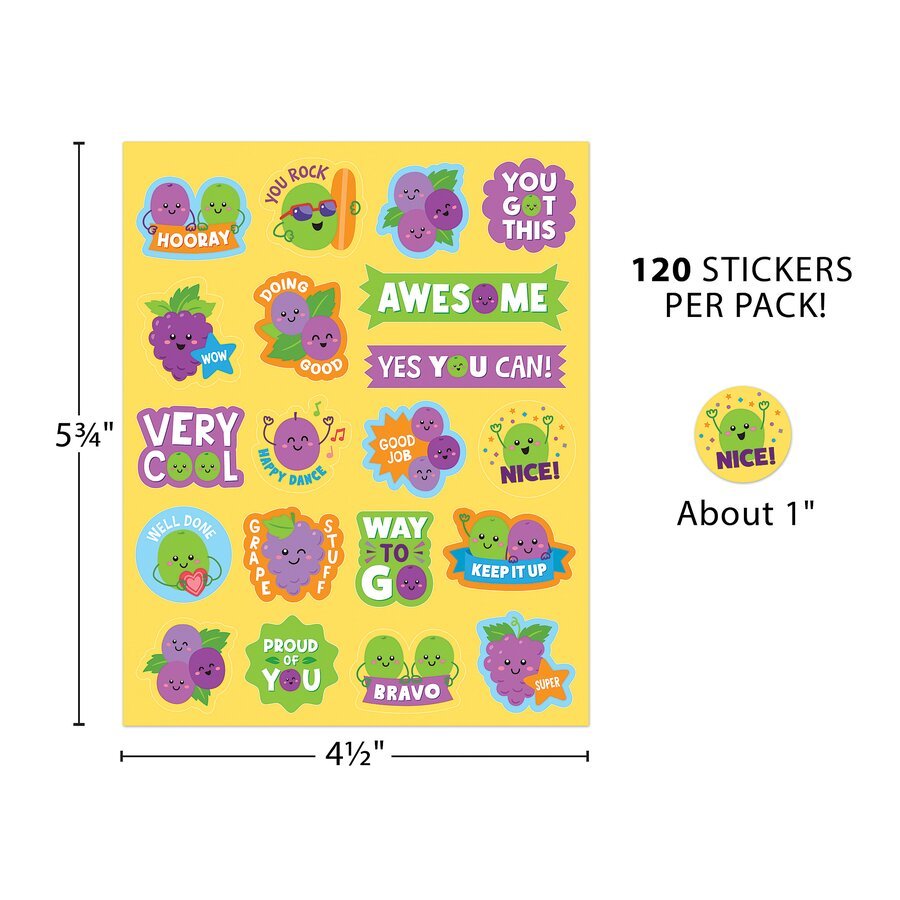 Grape Smelly Stickers-Stickers-Tools 4 Teaching-Classroom Decor and More