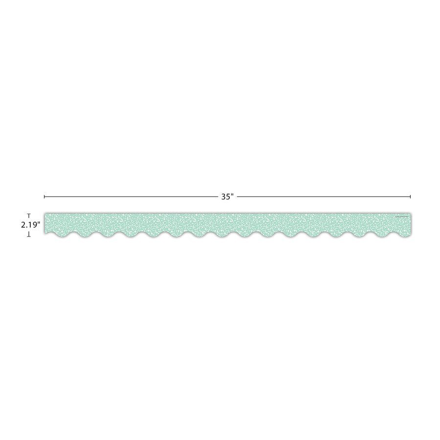 Composition Green Scalloped Border Trim-Borders-Tools 4 Teaching-Classroom Decor and More