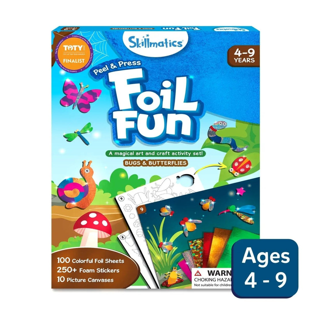 Foil Fun: Bugs & Butterflies | No Mess Art Kit (ages 4-9)-Craft Activity-Tools 4 Teaching-Classroom Decor and More
