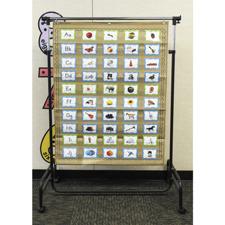 Burlap 10 Pocket Chart-Pocket Charts-Tools 4 Teaching-Classroom Decor and More