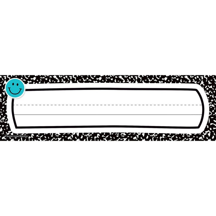 Cool for School Composition Flat Name Plates-Nameplates & Name Tags-Tools 4 Teaching-Classroom Decor and More