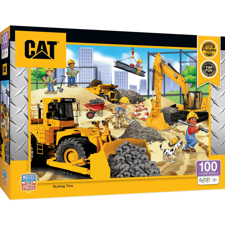 CAT - Building Time 100 Piece Jigsaw Puzzle-Puzzles-Tools 4 Teaching-Classroom Decor and More