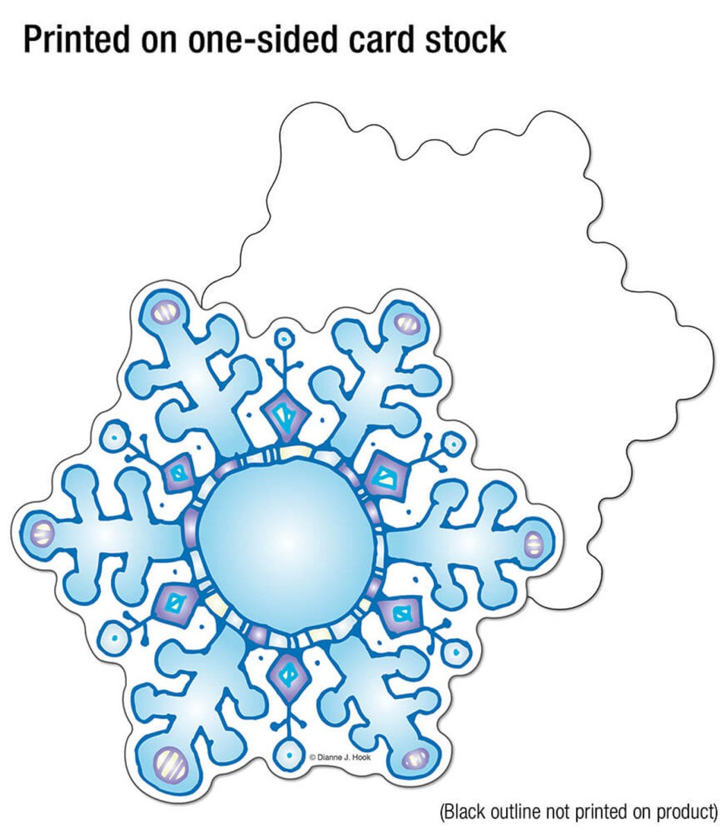 Snowflakes DJ Inkers Cutouts-Tools 4 Teaching-Classroom Decor and More
