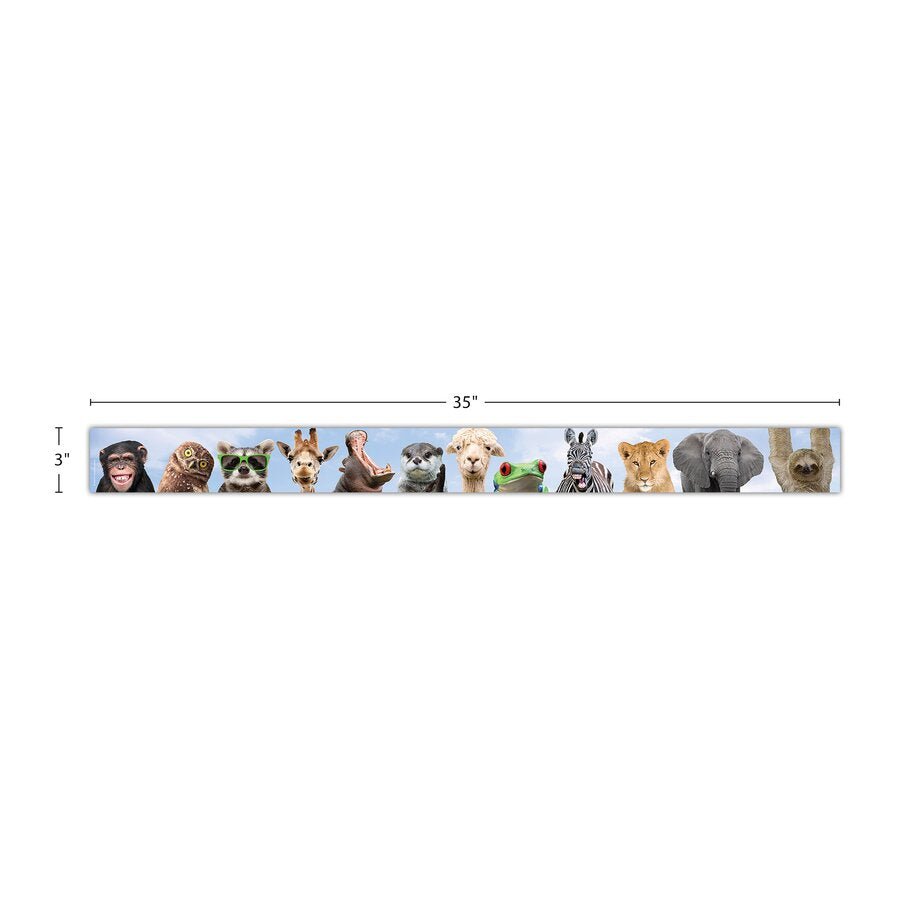 Go Wild Animals Straight Border Trim-Borders-Tools 4 Teaching-Classroom Decor and More
