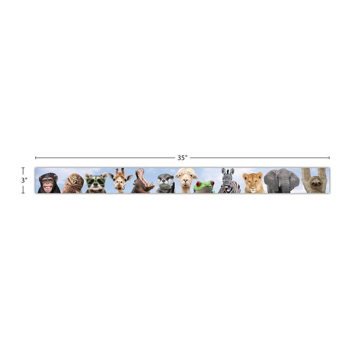 Go Wild Animals Straight Border Trim-Borders-Tools 4 Teaching-Classroom Decor and More