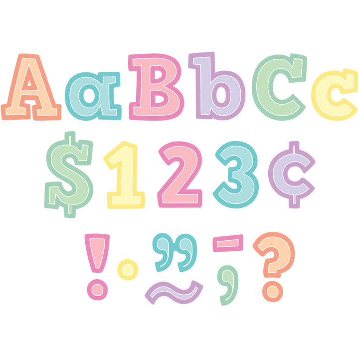 Pastel Pop Bold Block 4" Letters Combo Pack-Letters-Tools 4 Teaching-Classroom Decor and More