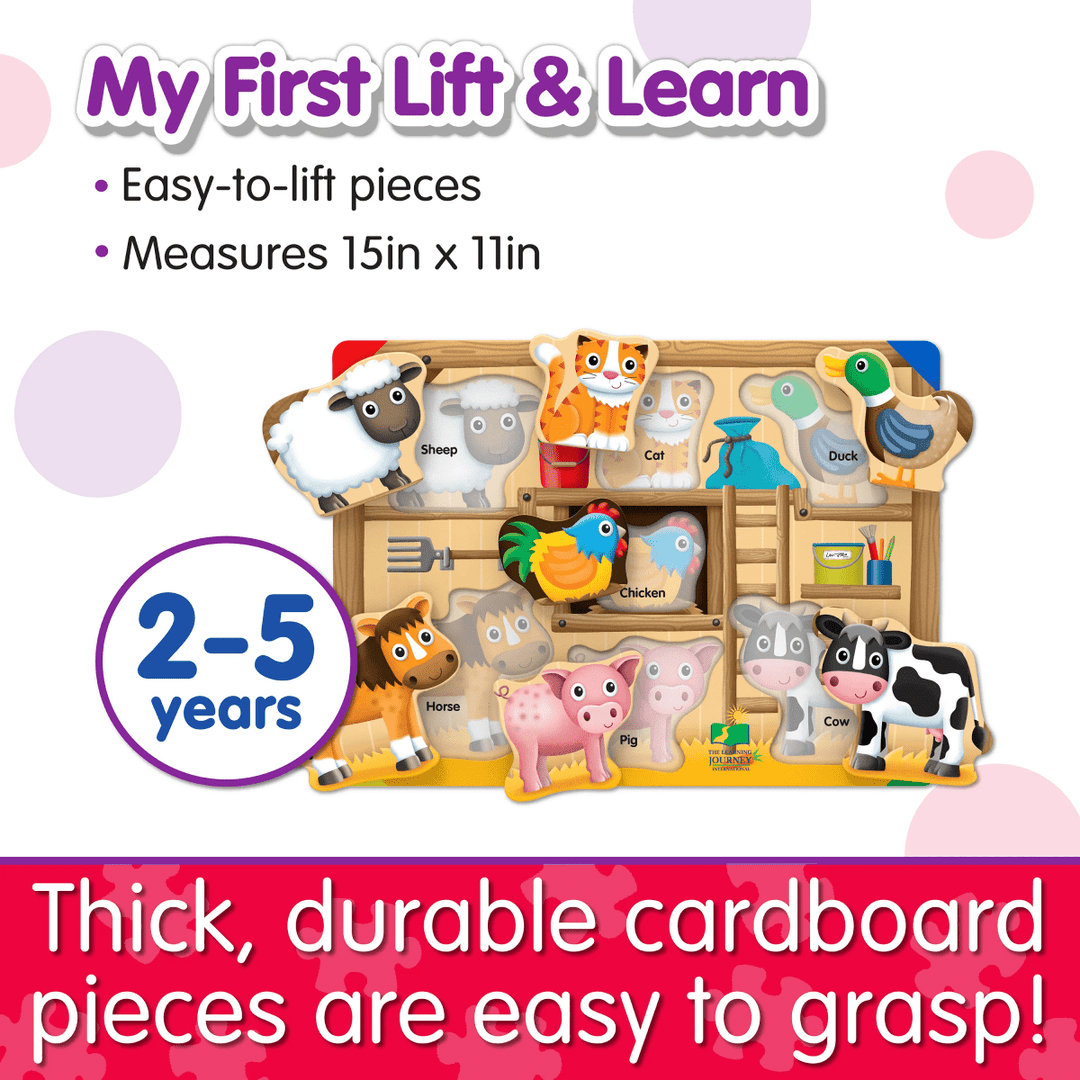 *My First Lift & Learn Puzzle - On The Farm-Puzzles-Tools 4 Teaching-Classroom Decor and More