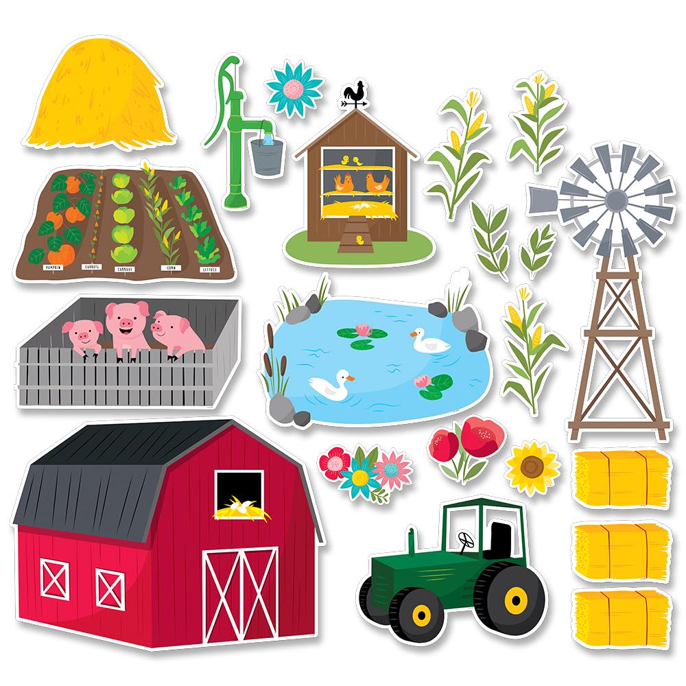 Farm Friends Farm Fun Bulletin Board-Bulletin Board Sets-Tools 4 Teaching-Classroom Decor and More