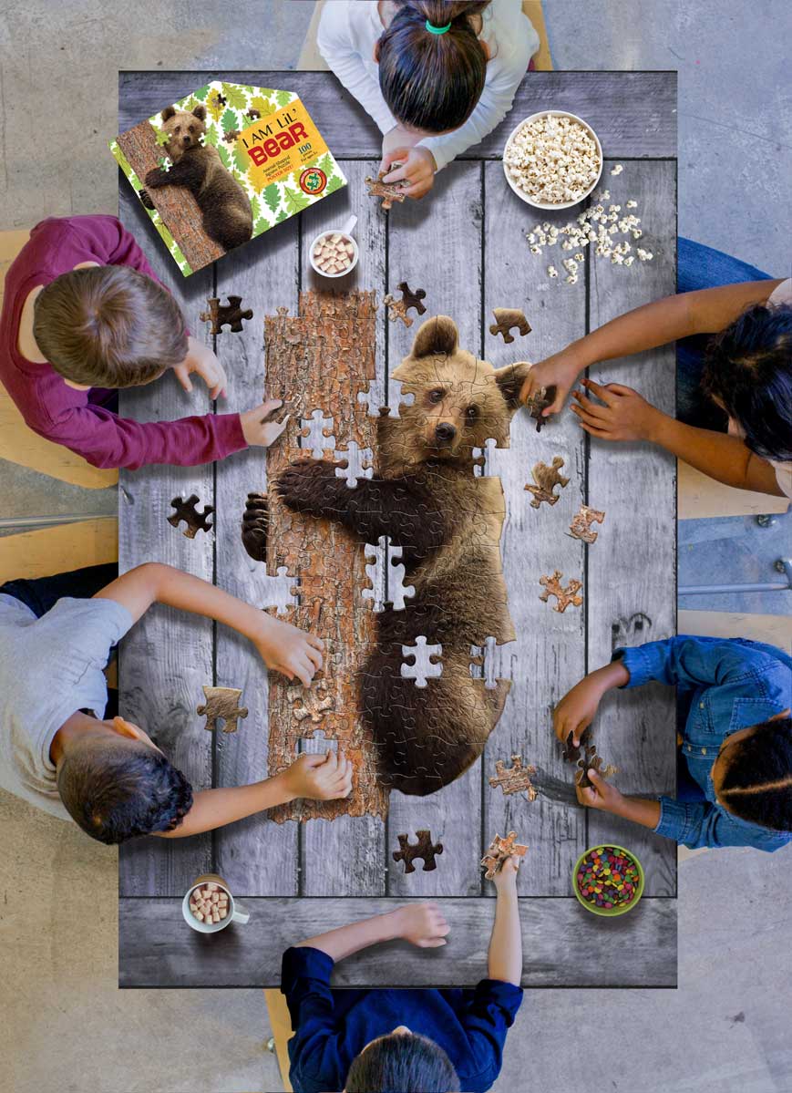 *I AM LiL' BEAR 100 pcs Puzzle-Puzzles-Tools 4 Teaching-Classroom Decor and More
