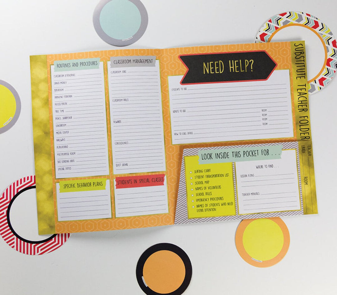 Aim High Substitute Teacher Folder-Classroom Essentials-Tools 4 Teaching-Classroom Decor and More