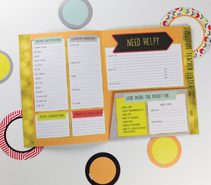 Aim High Substitute Teacher Folder-Classroom Essentials-Tools 4 Teaching-Classroom Decor and More