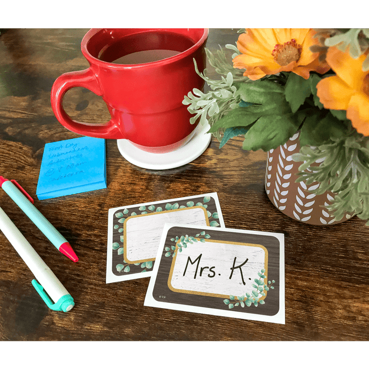 Eucalyptus Name Tags/Labels - Multi-Pack-Nameplates &amp; Name Tags-Tools 4 Teaching-Classroom Decor and More