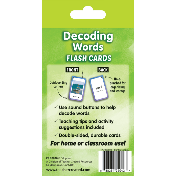 Decoding Words Flash Cards-Flashcards-Tools 4 Teaching-Classroom Decor and More