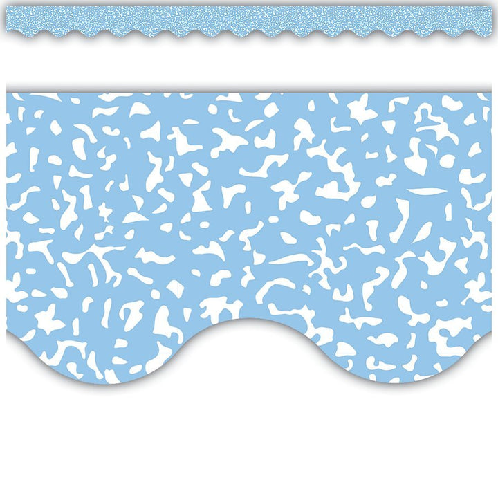 Composition Blue Scalloped Border Trim-Borders-Tools 4 Teaching-Classroom Decor and More
