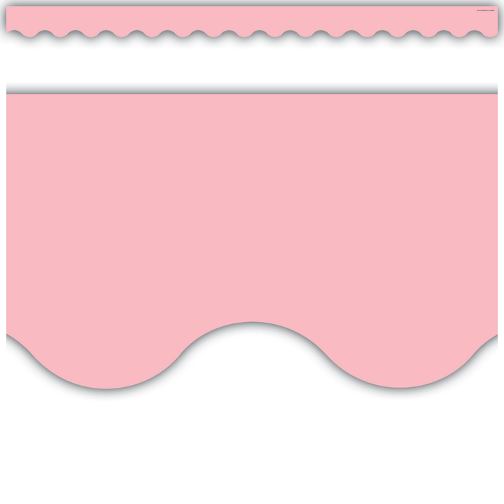 Pastel Pink Scalloped Border Trim-Borders-Tools 4 Teaching-Classroom Decor and More