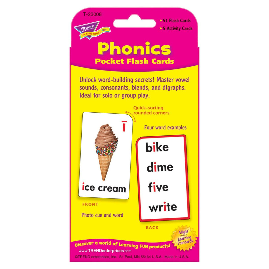 Phonics Pocket Flash Cards-Flashcards-Tools 4 Teaching-Classroom Decor and More