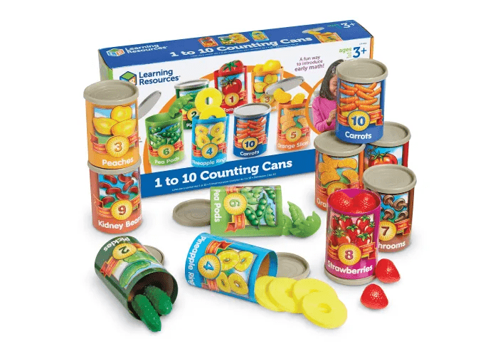 1 to 10 Counting Cans-Numbers, Counting & Sorting-Tools 4 Teaching-Classroom Decor and More