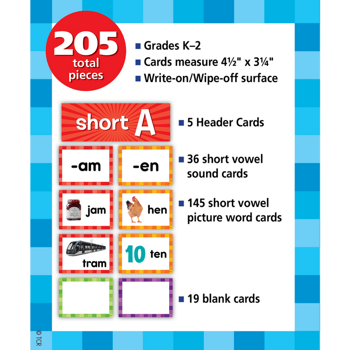 Short Vowels Pocket Chart Cards-Pocket Charts-Tools 4 Teaching-Classroom Decor and More