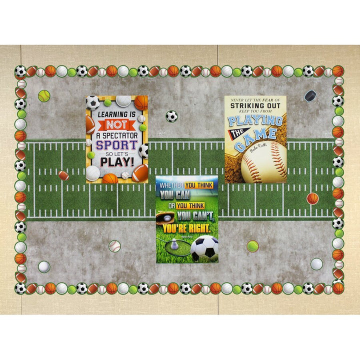 Better Than Paper® Bulletin Board Roll: Fun Size Sports Field-Bulletin Board Paper - Better Than Paper-Tools 4 Teaching-Classroom Decor and More