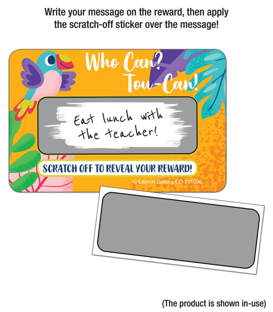Who Can? Tou-Can! Scratch Off Awards & Certificates-Awards-Tools 4 Teaching-Classroom Decor and More