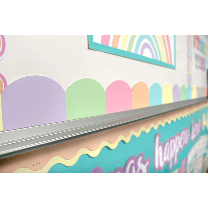Pastel Pop Scalloped Die-Cut Border Trim-Borders-Tools 4 Teaching-Classroom Decor and More