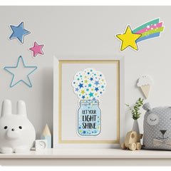 Star Bright Positive Thinking Mini Bulletin Board-Mini Bulletin Boards-Tools 4 Teaching-Classroom Decor and More