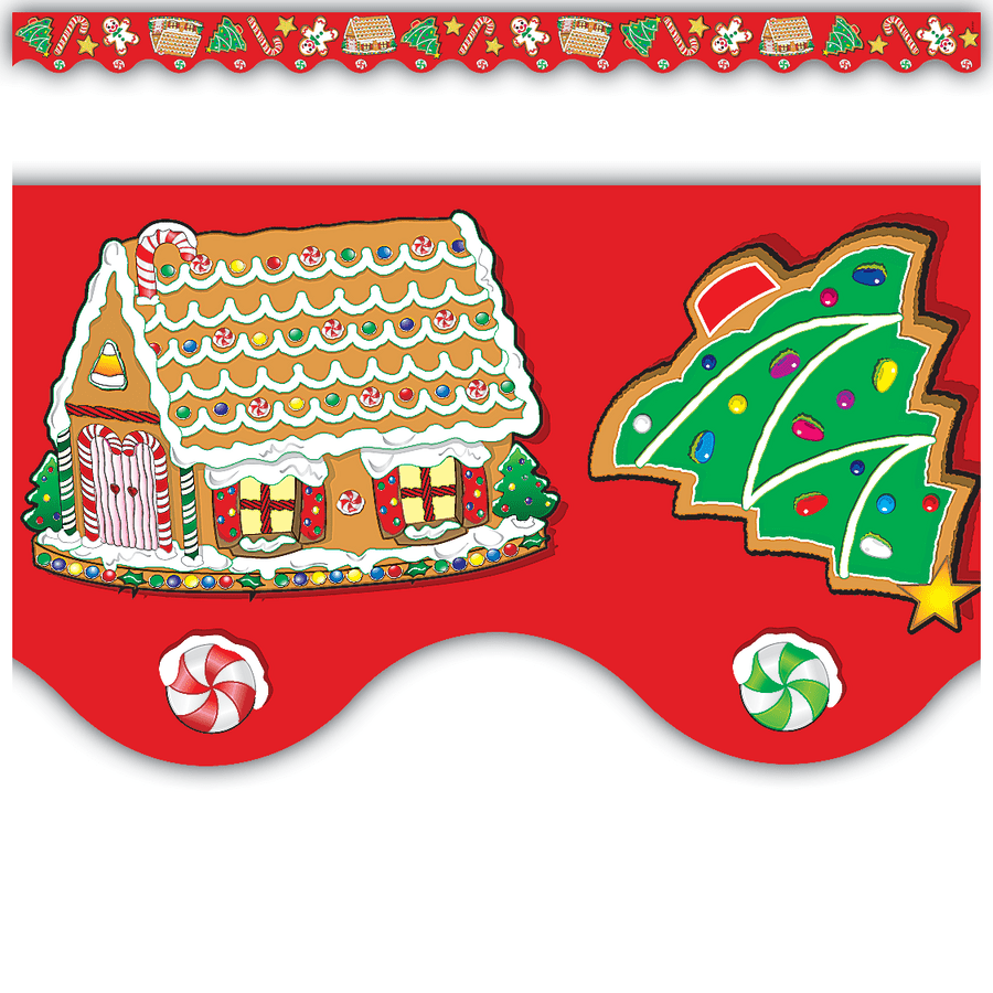 Christmas Scalloped Border Trim-Tools 4 Teaching-Classroom Decor and More