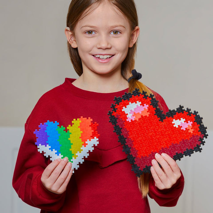 PLUS PLUS® Puzzle by Number® - 250 PC - Hearts-Plus Plus-Tools 4 Teaching-Classroom Decor and More