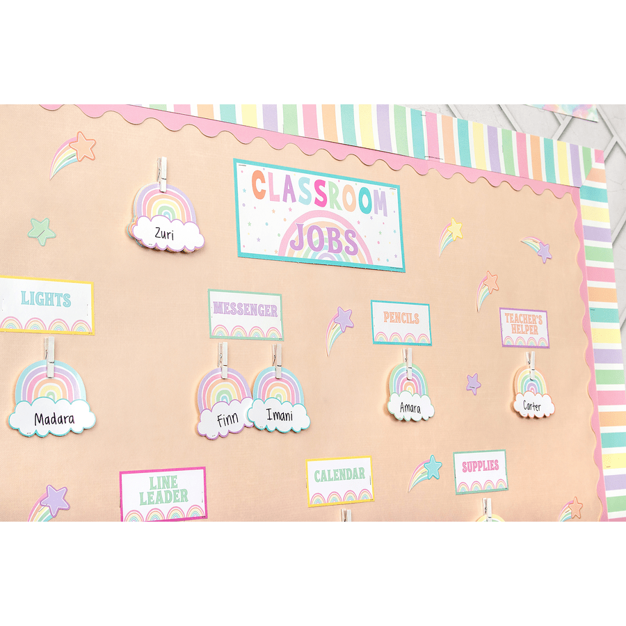 Pastel Pop Stripes Straight Border Trim-Borders-Tools 4 Teaching-Classroom Decor and More