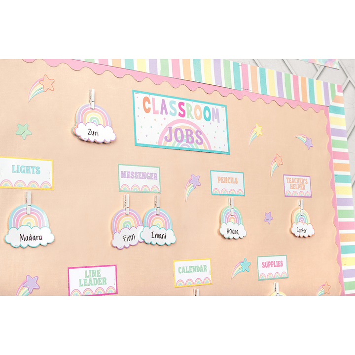 Pastel Pop Stripes Straight Border Trim-Borders-Tools 4 Teaching-Classroom Decor and More