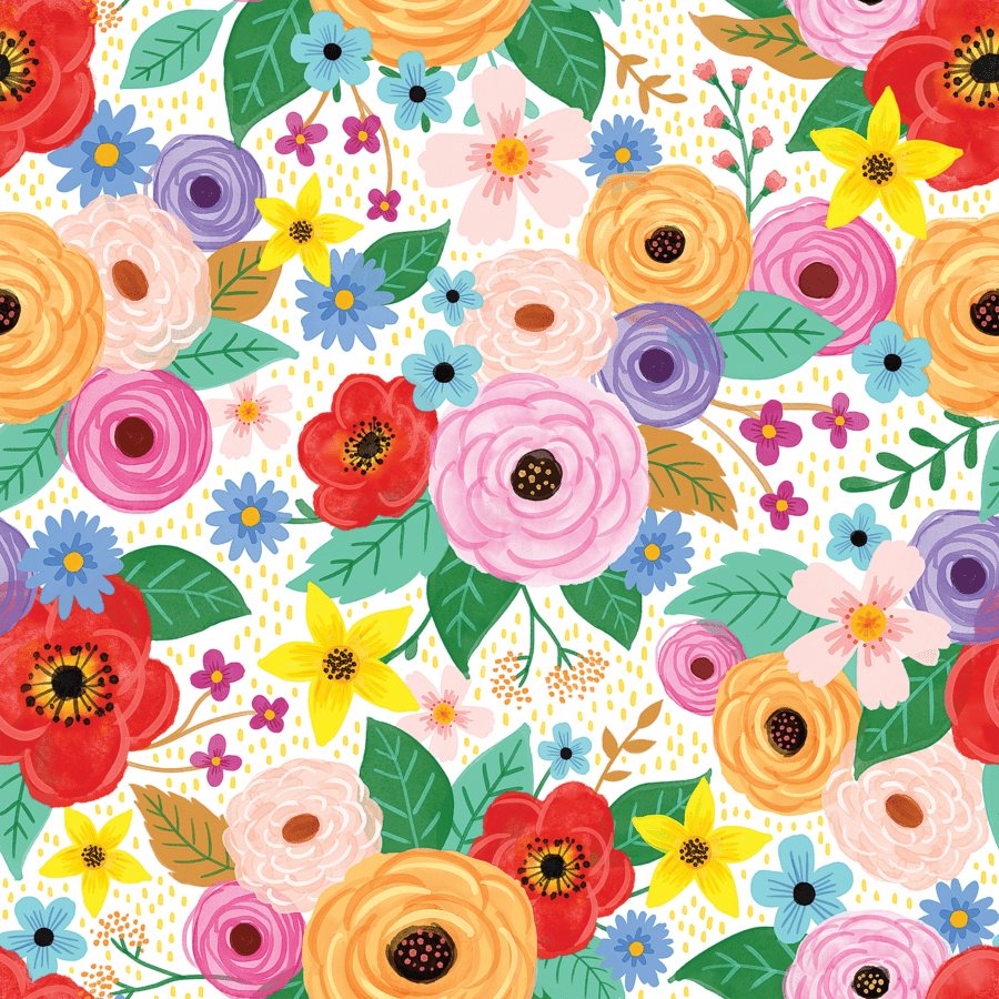 Wildflowers Peel and Stick Decorative Paper-Bulletin Board Paper - Fadeless-Tools 4 Teaching-Classroom Decor and More