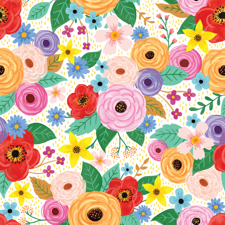 Wildflowers Peel and Stick Decorative Paper-Bulletin Board Paper - Fadeless-Tools 4 Teaching-Classroom Decor and More