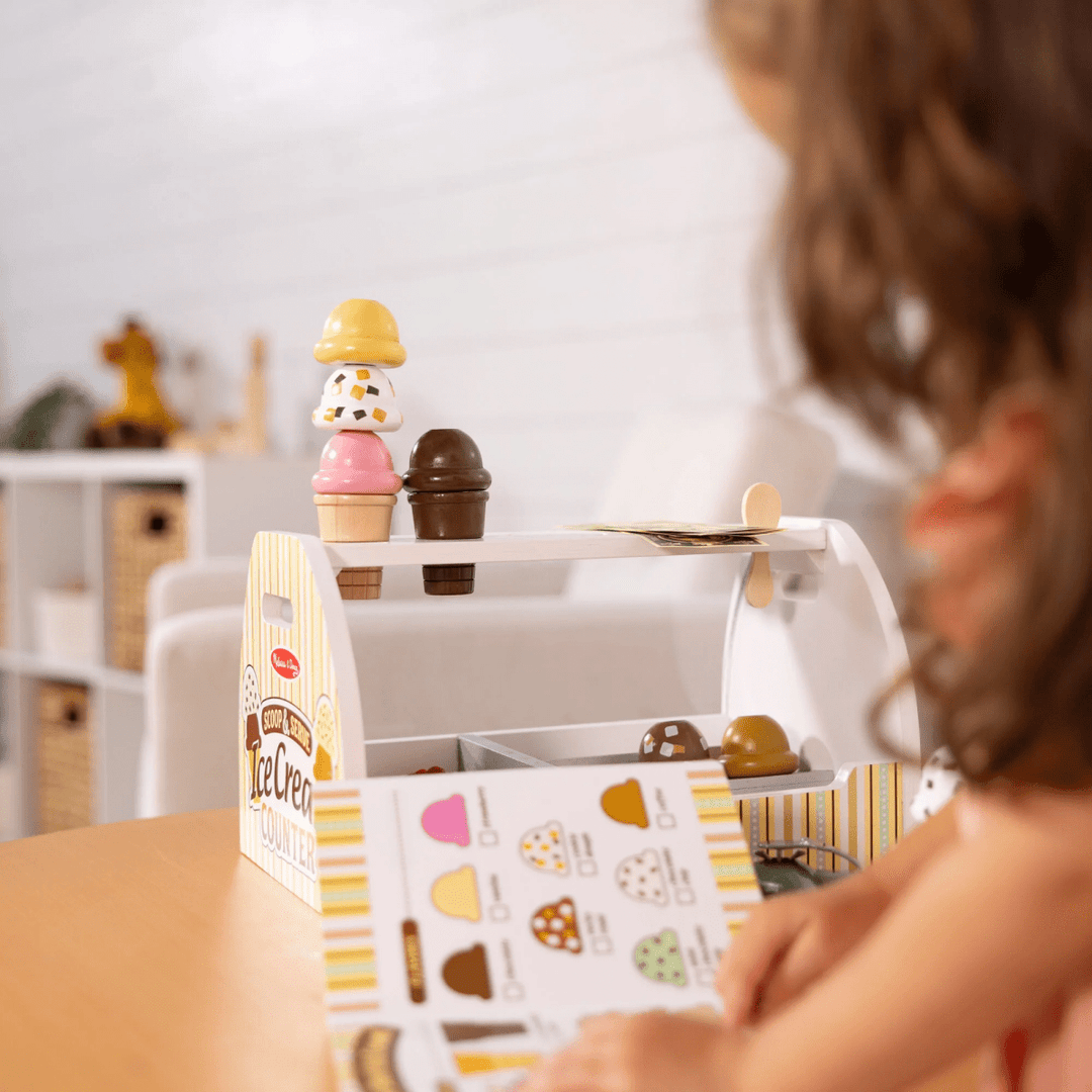 Scoop & Serve Ice Cream Counter-Play Food-Tools 4 Teaching-Classroom Decor and More