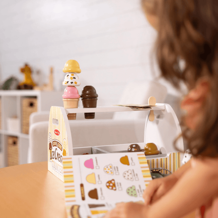 Scoop & Serve Ice Cream Counter-Play Food-Tools 4 Teaching-Classroom Decor and More