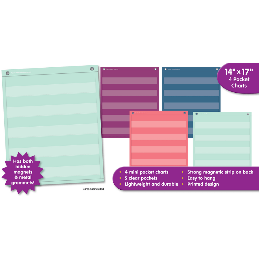 Oh Happy Day Magnetic Mini Pocket Charts (14" x 17")-Charts-Tools 4 Teaching-Classroom Decor and More