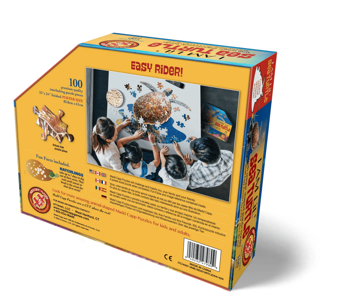 I AM LiL' SEA TURTLE 100 pcs Puzzle-Puzzles-Tools 4 Teaching-Classroom Decor and More
