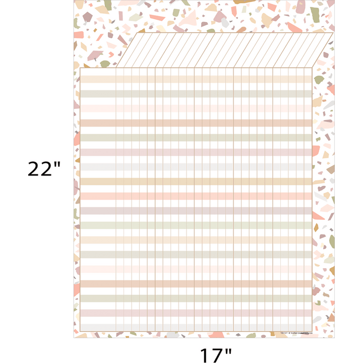 Terrazzo Tones Incentive Chart-Incentive Charts-Tools 4 Teaching-Classroom Decor and More