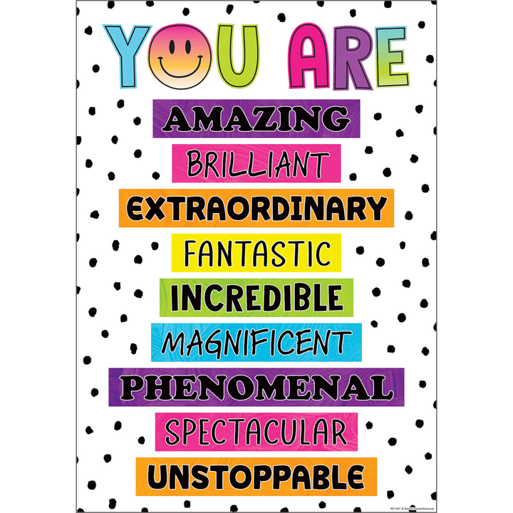 Brights 4Ever You Are Amazing Positive Poster-Posters-Tools 4 Teaching-Classroom Decor and More