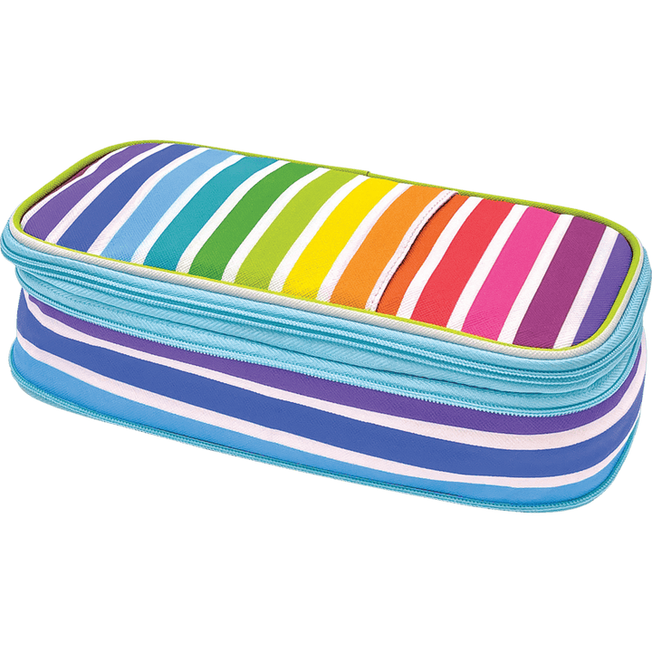 Pencil Case: Colorful Stripes-Office Supplies-Tools 4 Teaching-Classroom Decor and More