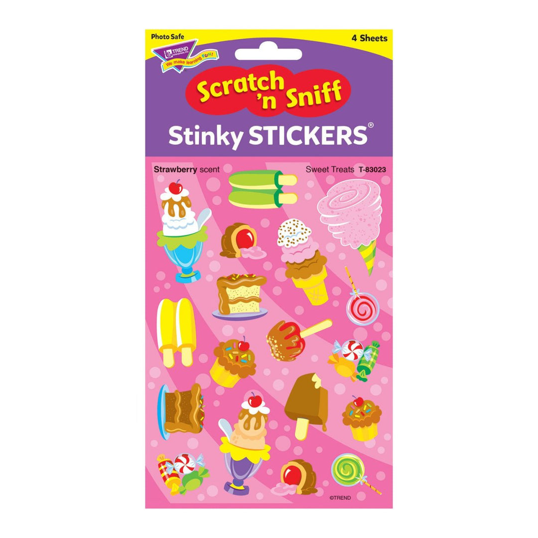 Sweet Treats, Strawberry scent Scratch 'n Sniff Stinky Stickers® – Mixed Shapes-Stickers-Tools 4 Teaching-Classroom Decor and More