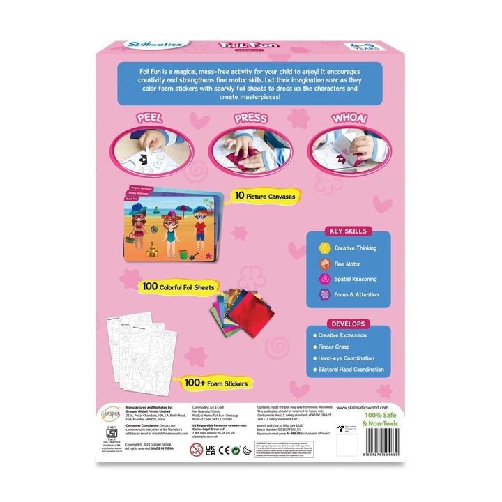 Foil Fun: Dress up! | No Mess Art Kit (ages 4-9)-Craft Activity-Tools 4 Teaching-Classroom Decor and More