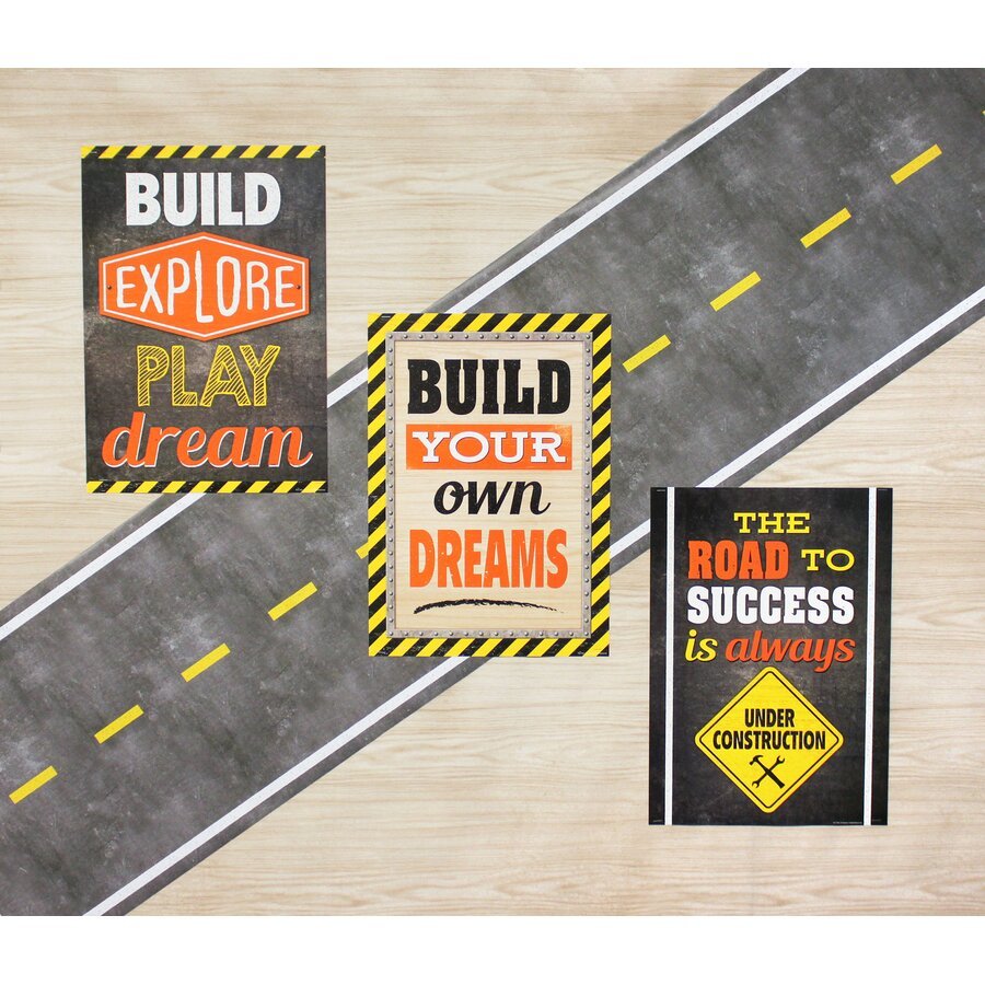 Better Than Paper® Bulletin Board Roll: Fun Size Road-Bulletin Board Paper - Better Than Paper-Tools 4 Teaching-Classroom Decor and More