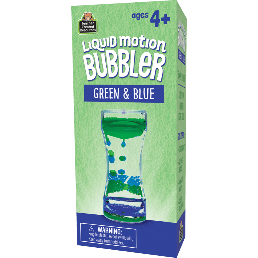 Green & Blue Liquid Motion Bubbler-Sensory-Tools 4 Teaching-Classroom Decor and More