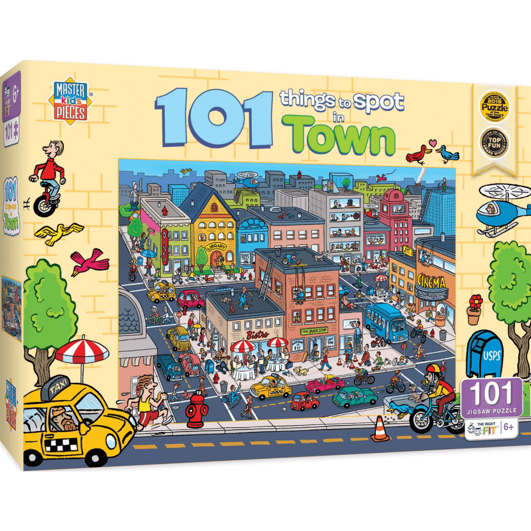 101 Things to Spot in Town - 101 Piece Jigsaw Puzzle-Puzzles-Tools 4 Teaching-Classroom Decor and More